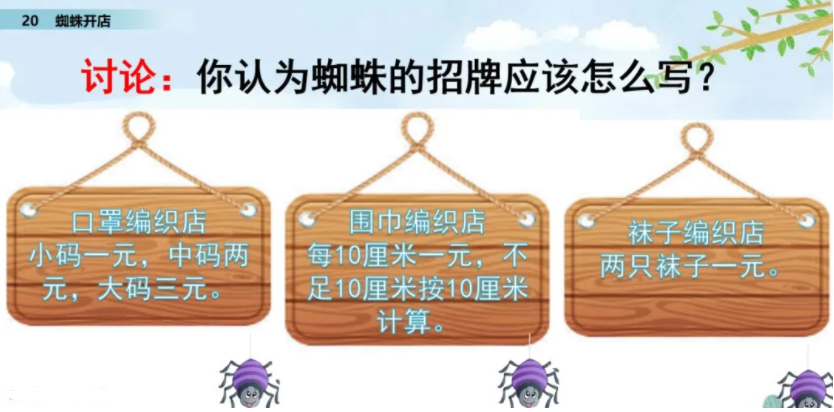 部编版语文二年级下册第20课《蜘蛛开店》第二课时学习指导