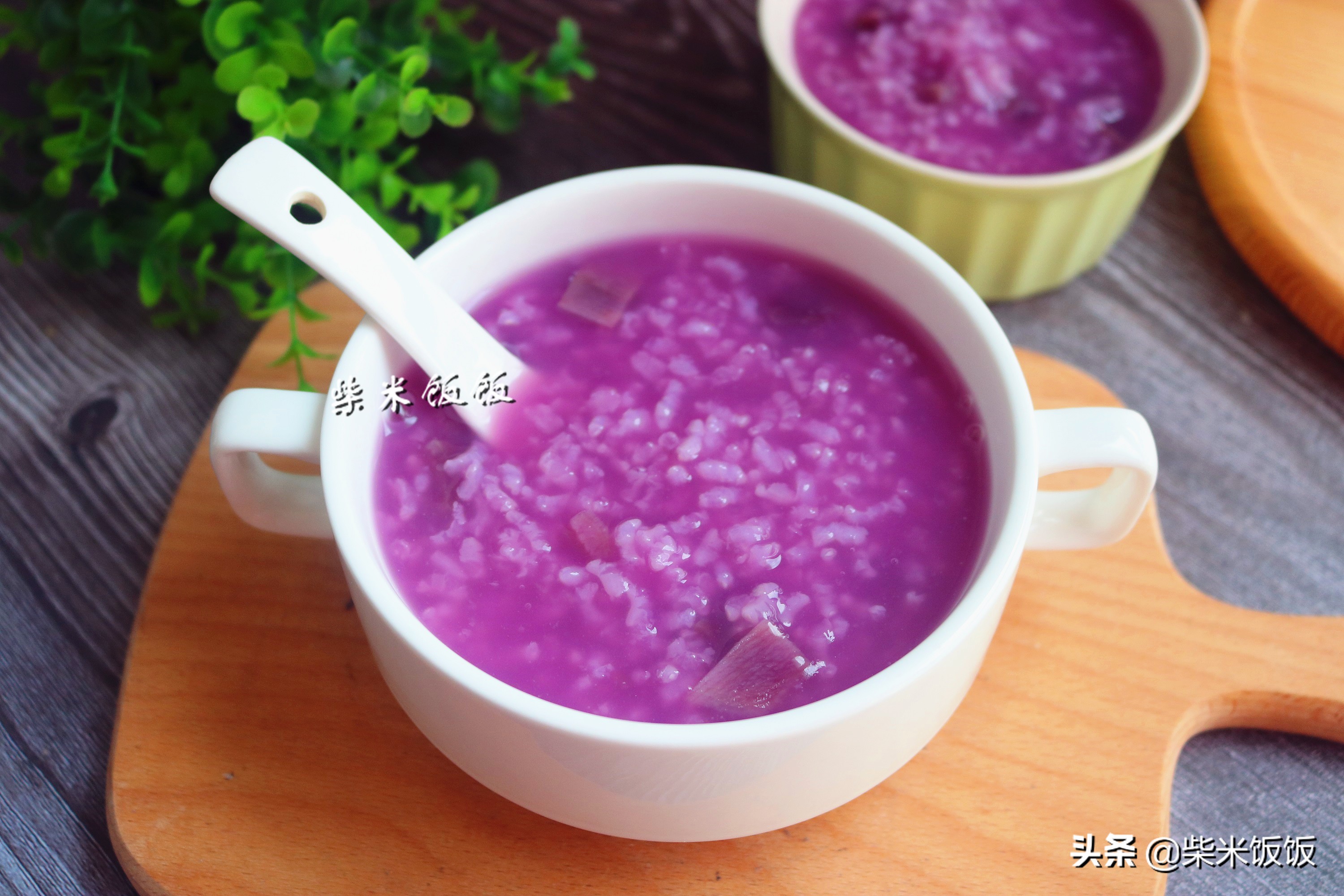 紫薯燕麦粥图图片