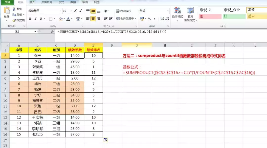 Excel数据排名你该知道的3种方法，还只是会用Rank函数就out了