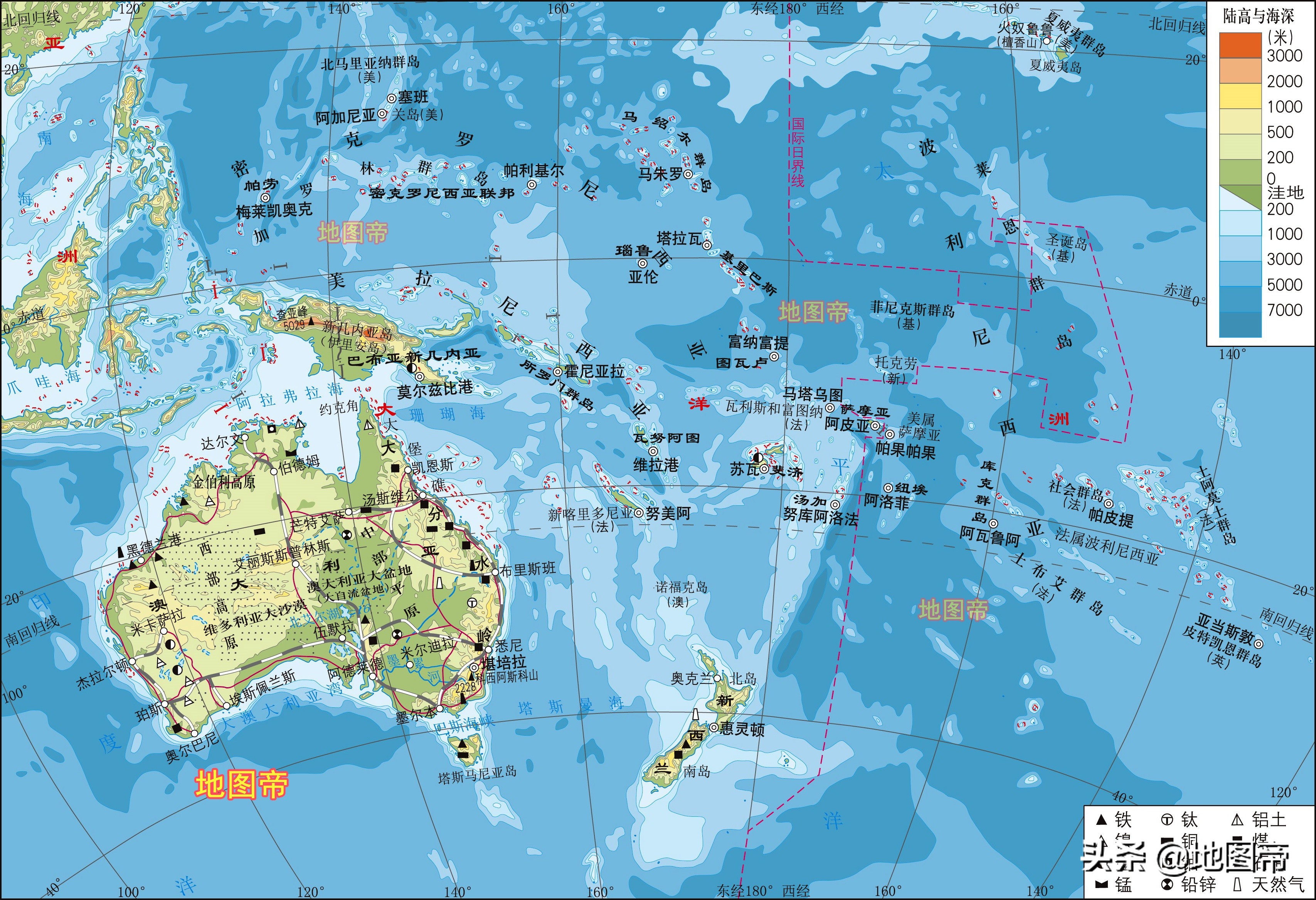 加勒比海在世界地图的位置（世界七大洲地形图）