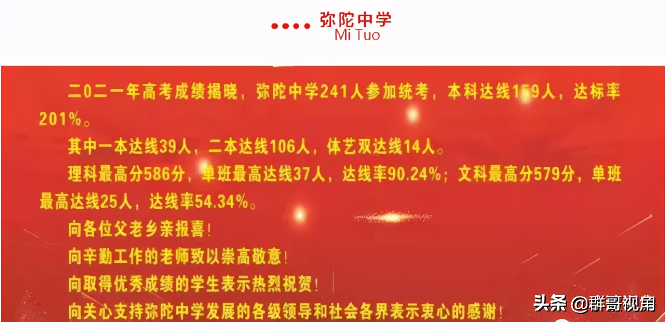 安庆市2021年主要23所高中高考喜报