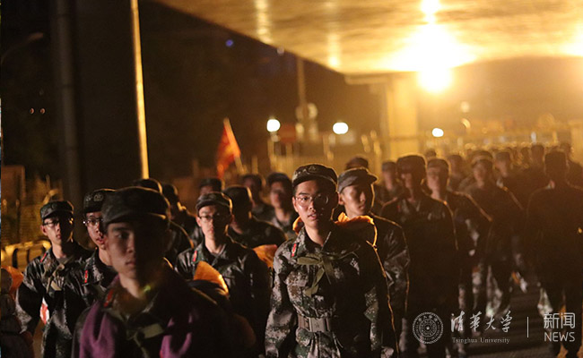 清华大学新生军训拉练集锦