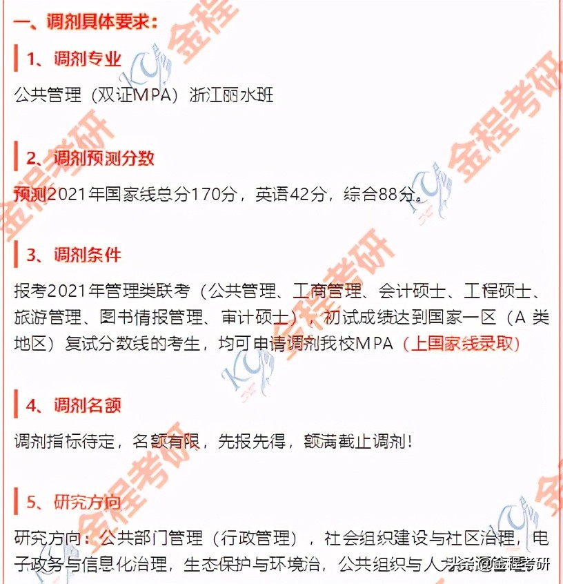 2021考研院校金融经济类专业调剂信息汇总，持续更新