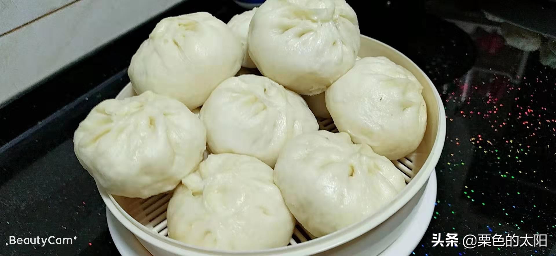 家常的美味——纯素的荠菜粉条馅包子