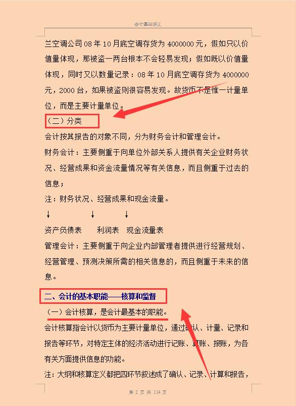 会计新手上岗必备：113页会计基础讲义！从菜鸟到大神的必学知识