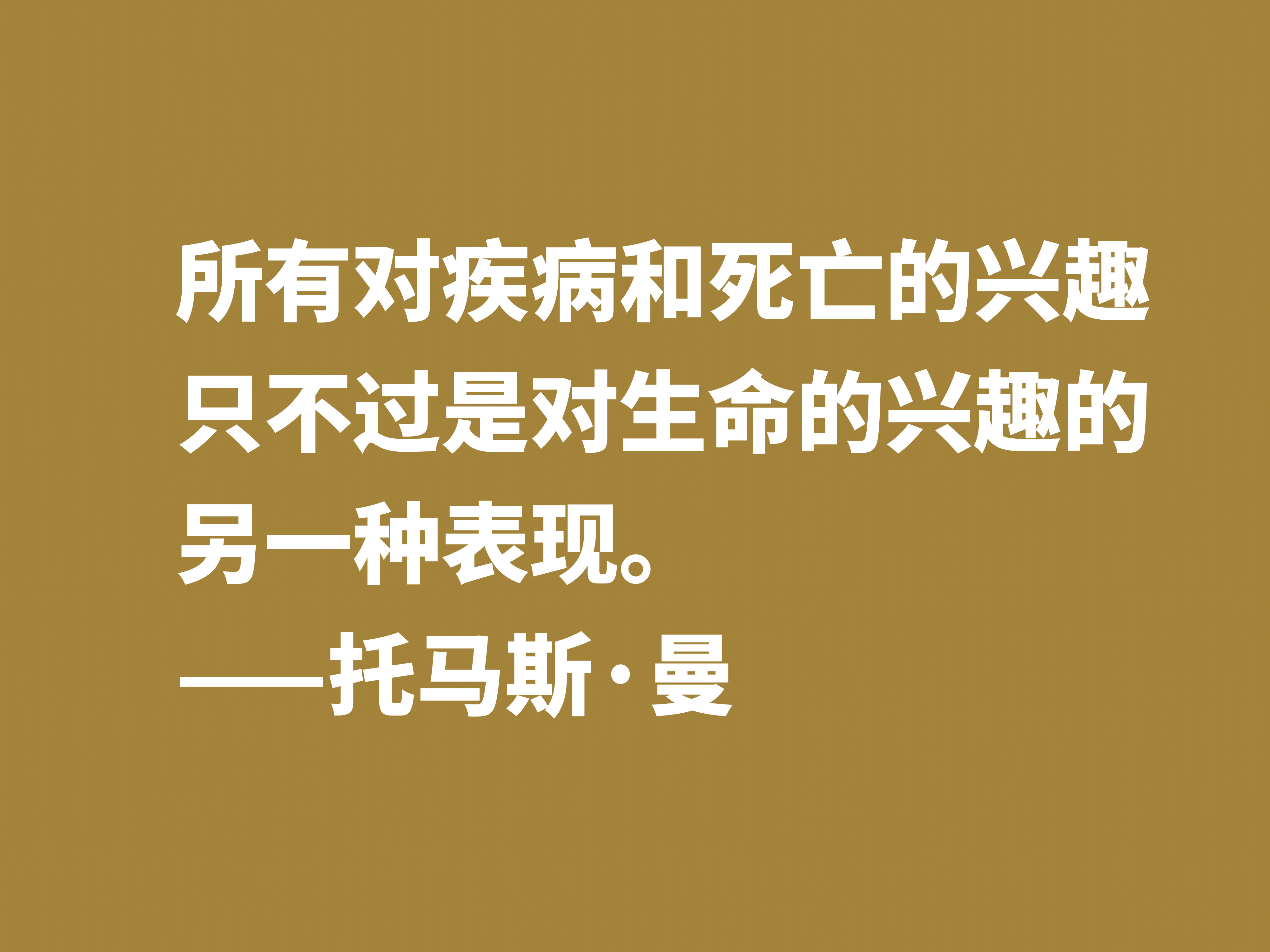 他是黑塞好友，又是罗斯福座上客，托马斯·曼十句格言，魅力无限