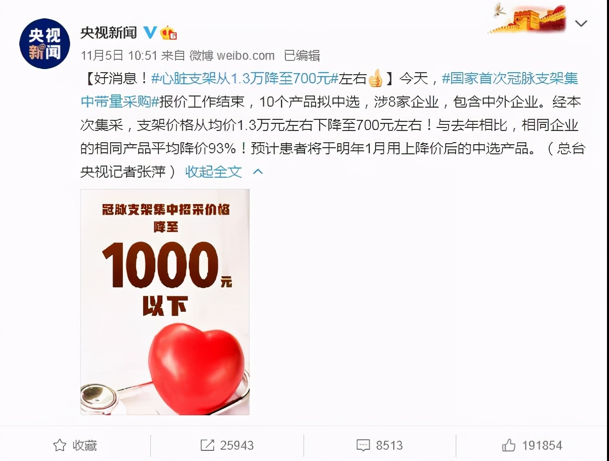 ​心脏支架费用从1.3万降到700！支架手术还有什么费用？