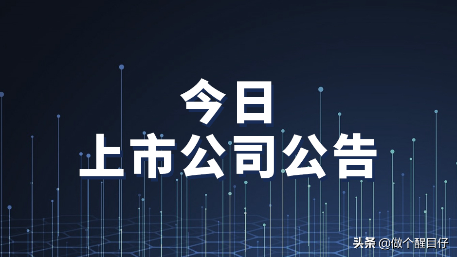 上市公司公告一览 2021-04-19