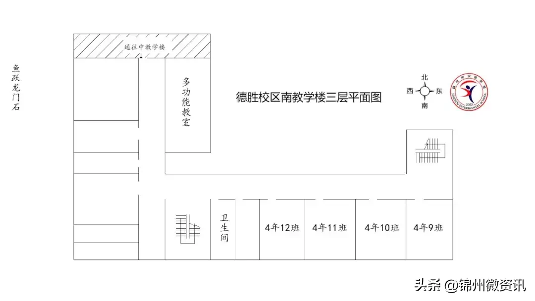 锦州市实验学校德胜校区各班教室分布图