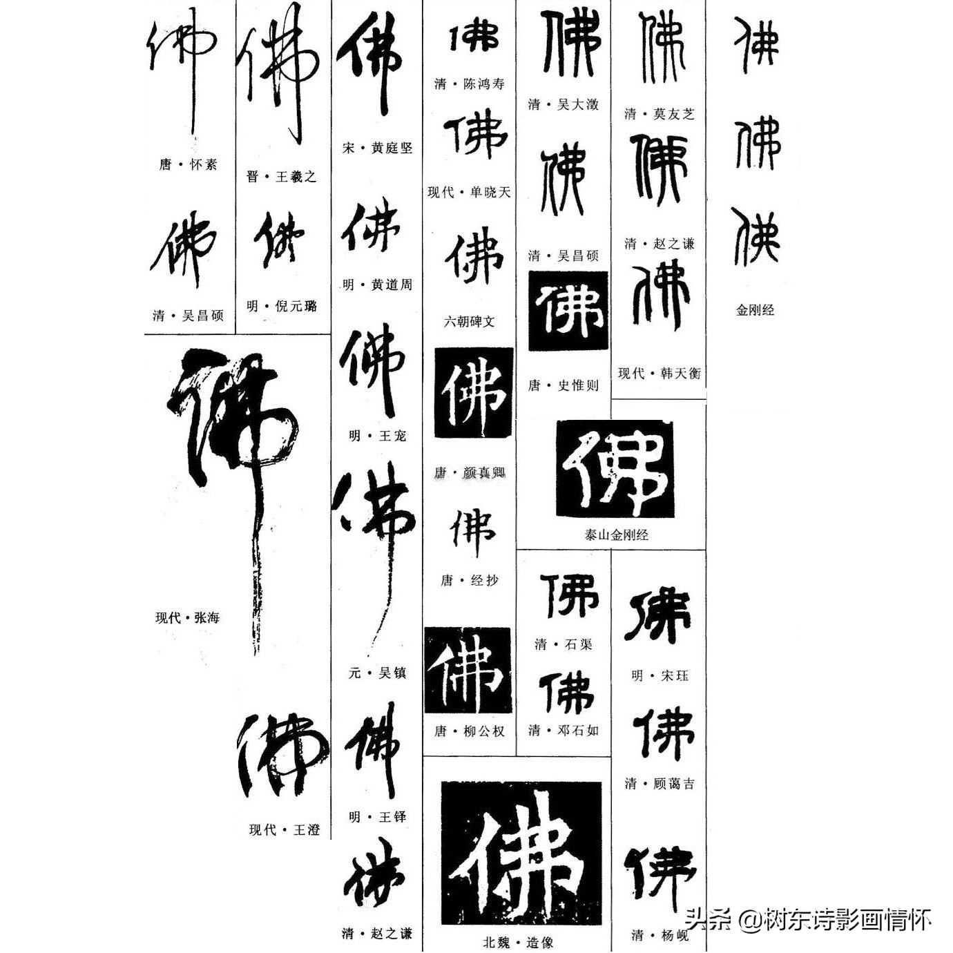 树东谈“佛”字演变