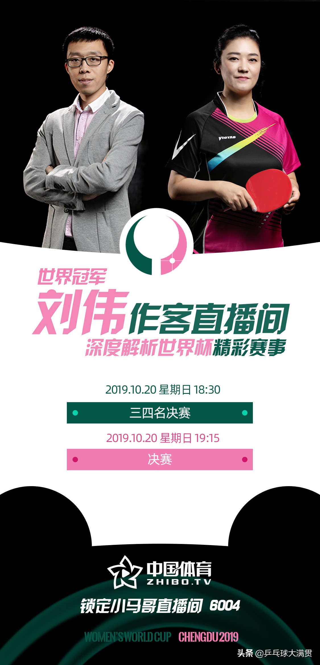 2019乒乓世界杯解说是谁（是刘诗雯加冕五冠王，还是朱雨玲继续拦截？世界冠军刘伟解说决赛）