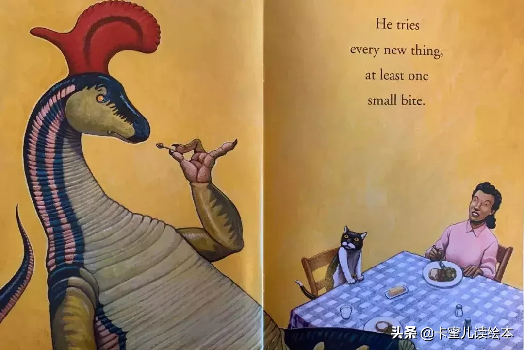 英文有声绘本How Do Dinosaurs Eat Their Food恐龙是怎么吃饭的
