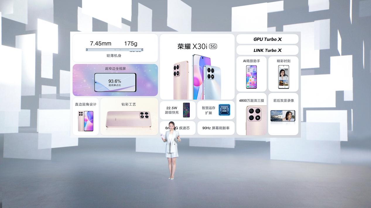 双十一超值新品，轻薄5G荣耀X30i、7.09英寸超大屏X30 Max正式发布