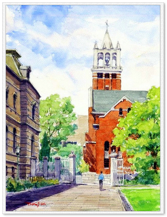 东亚风情 -- 高崎尚昭水彩画