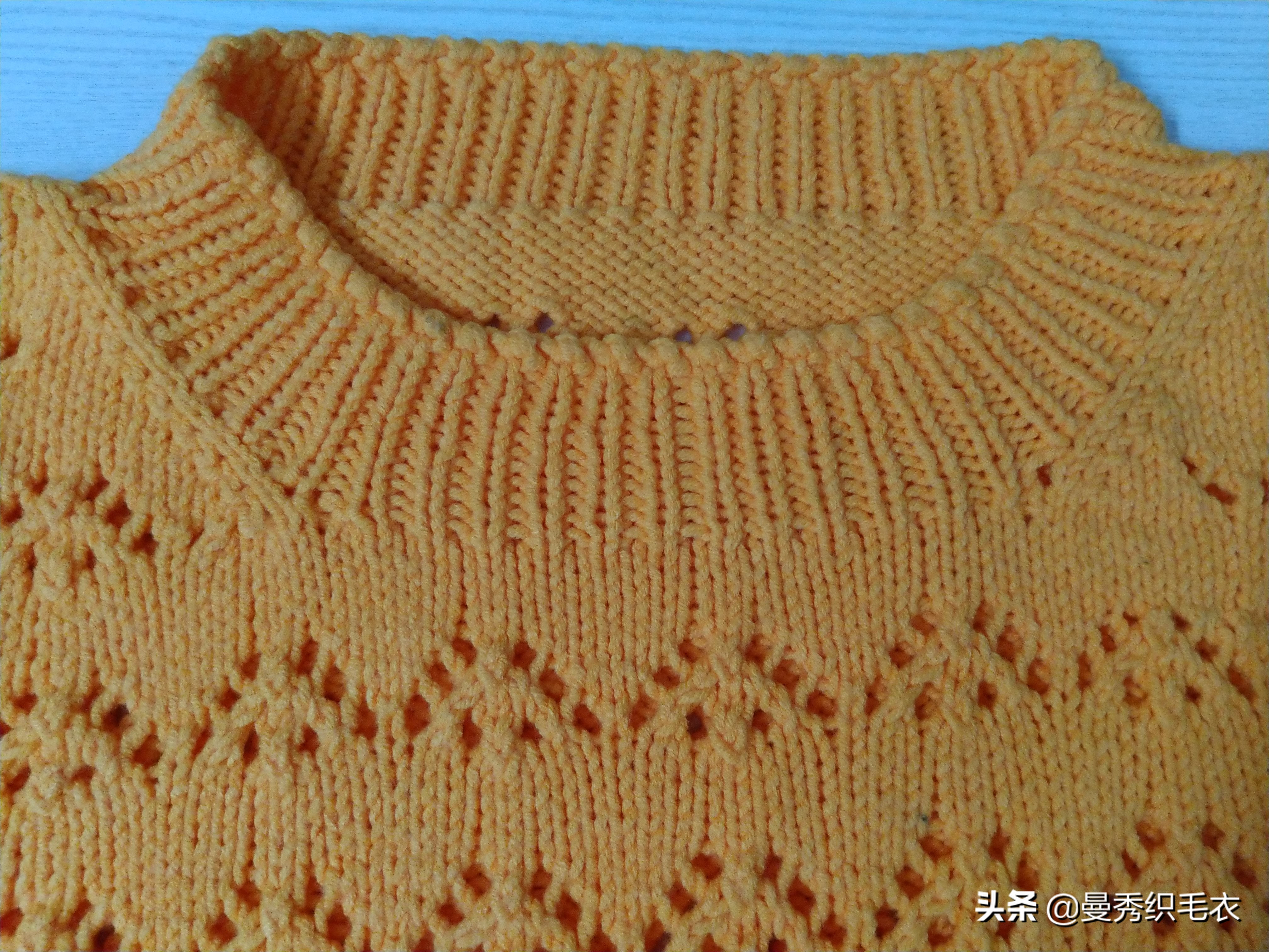 国庆中秋八天假期艾特曼秀织毛衣，韩版宽松休闲毛衣的编织图解