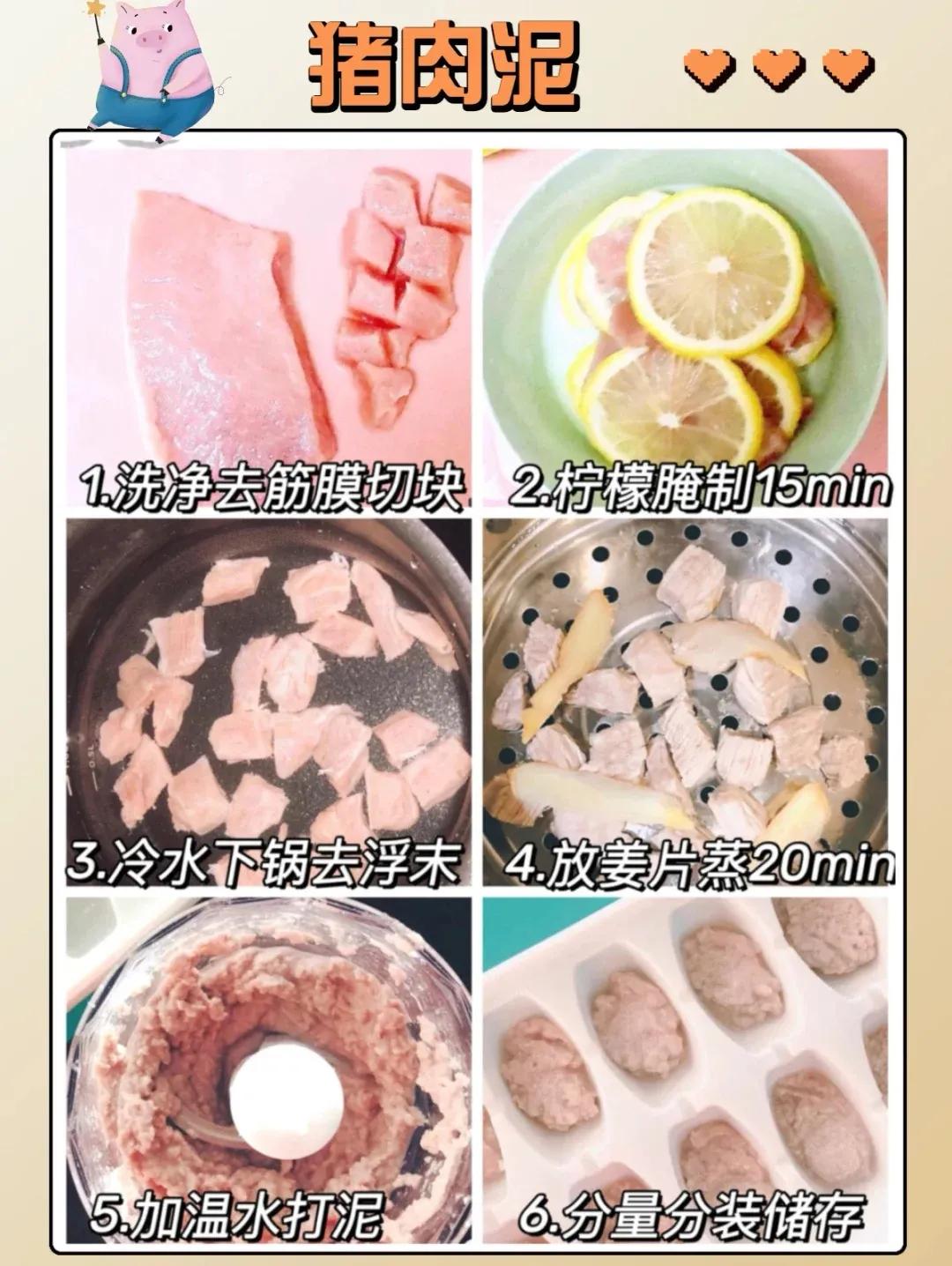 7月龄+宝宝辅食肉泥合集！7月龄+肉肉加起来！