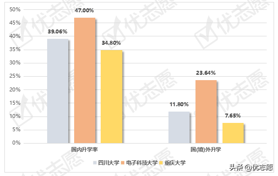 四川大学、电子科技大学、重庆大学毕业生就业情况分析