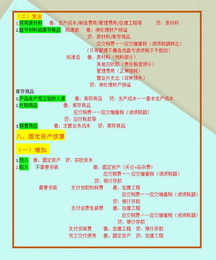 干货！从HR到老财务，月薪2万的“鬼才”会计张姐：13页分录整理
