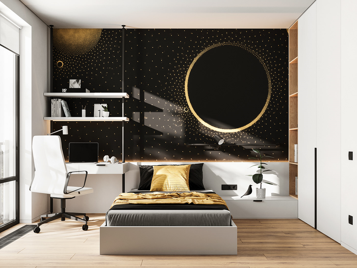 仅有55㎡的家，两室一厅，还有小庭院，北漂小姐姐的家，太漂亮