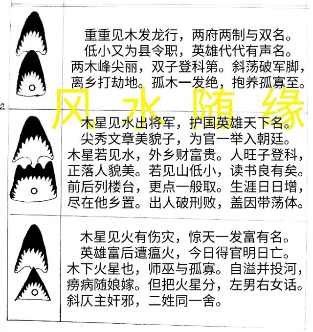 风水精义 考证五星传变图绘