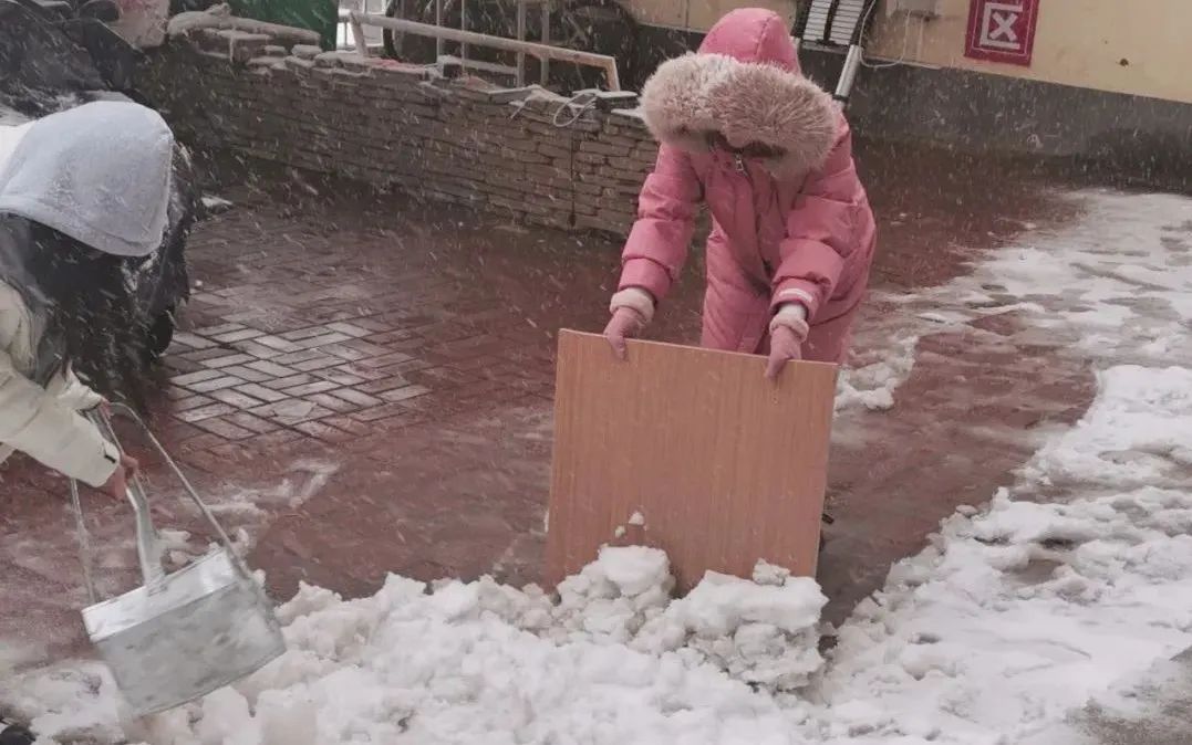 「校园资讯」铲雪除冰总动员，全体教师齐上阵