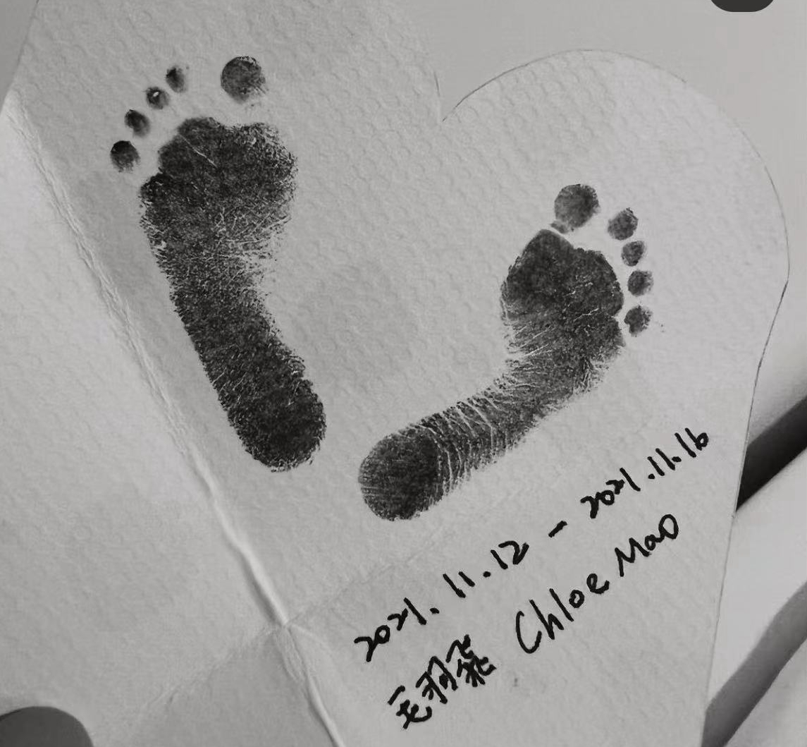 高以翔好友毛加恩二胎女儿6个月早产仅生存5天，夫妻抱娃亲吻泣别