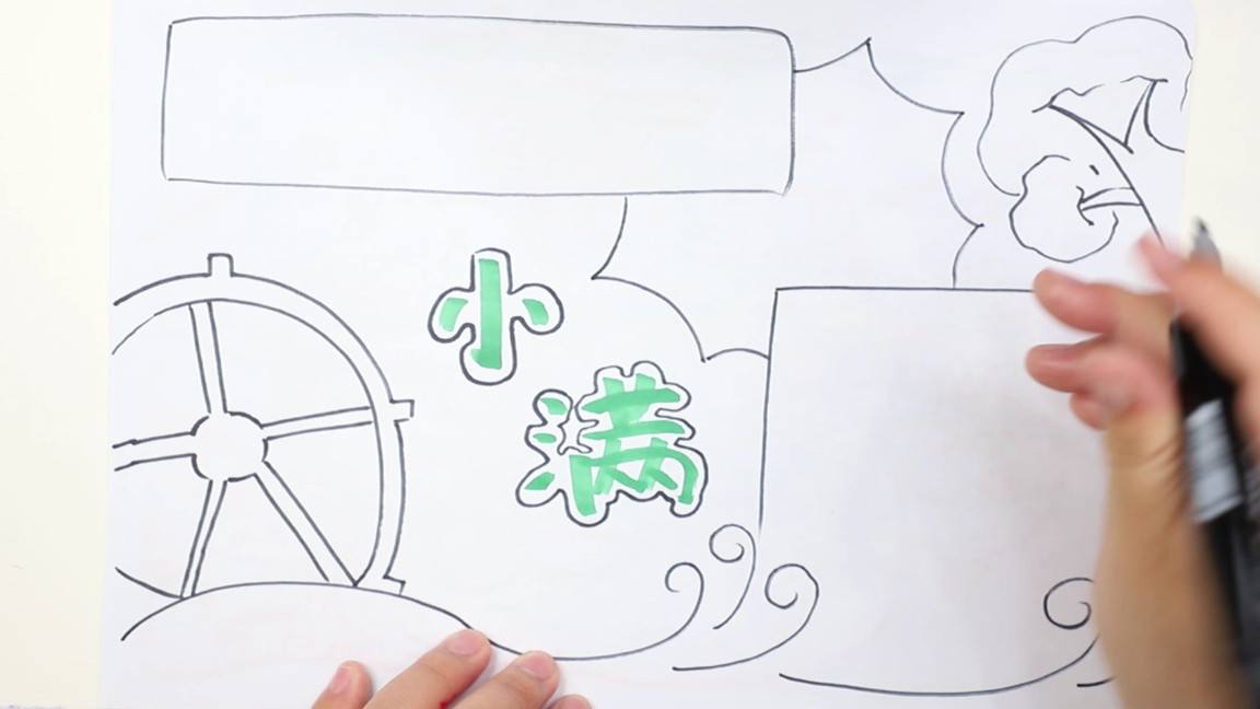 小满的手抄报怎么画又漂亮又简单