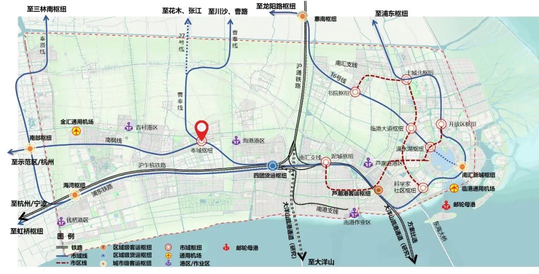 上海市奉贤区的南桥之外：海湾镇有旅游高校，奉城镇被纳入自贸区