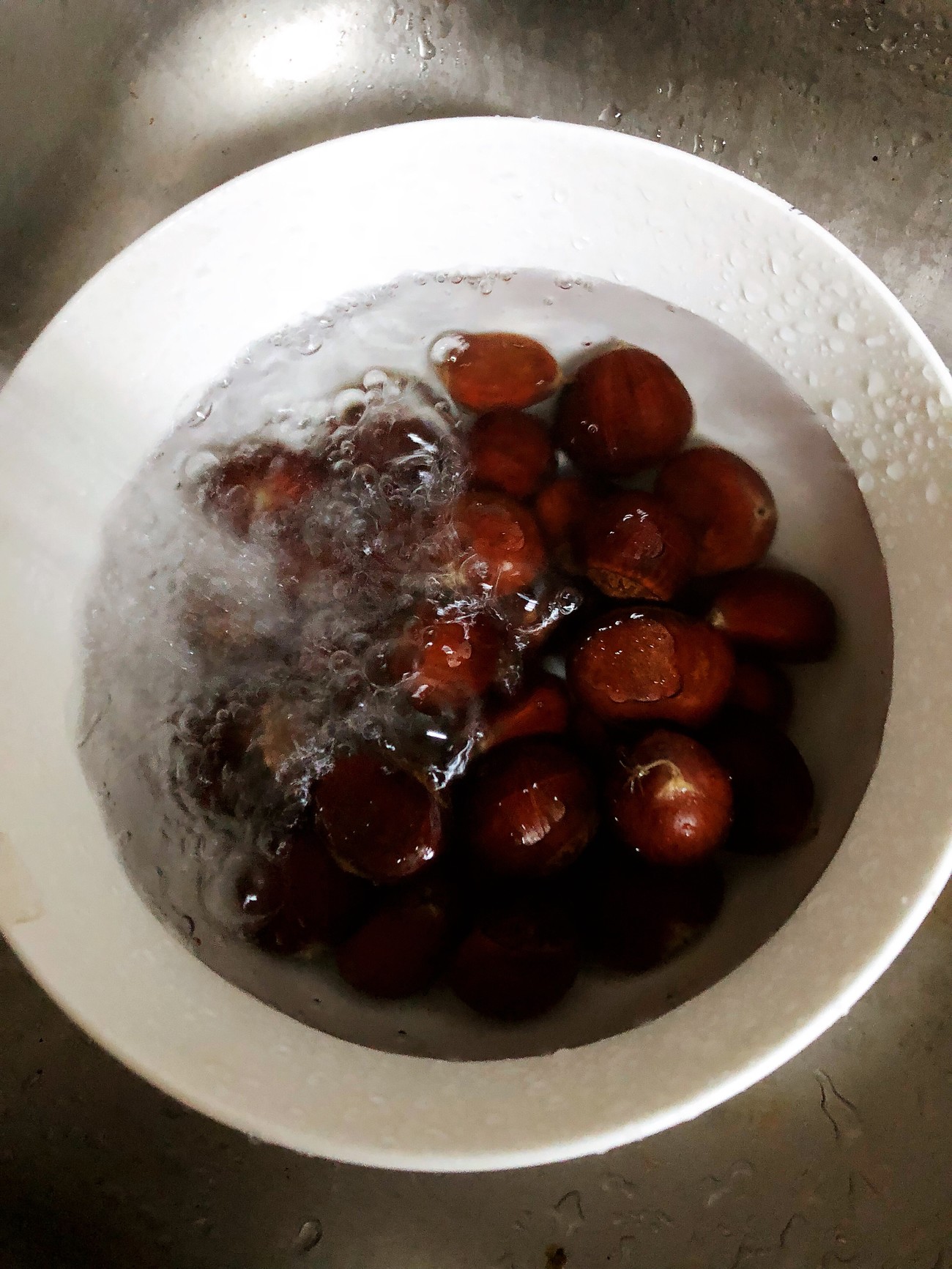 水煮板栗的做法,