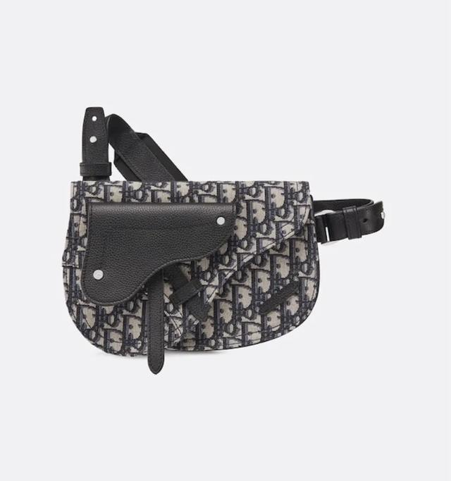 dior oblique 印花马鞍邮差包