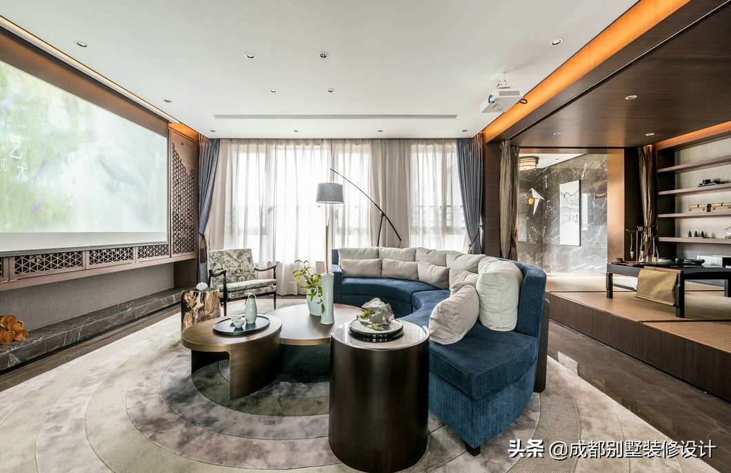 600㎡豪宅别墅装修设计，新中式顶级奢想，构建别样生活韵味