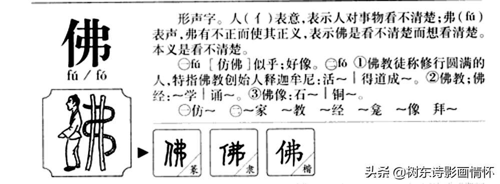 树东谈“佛”字演变