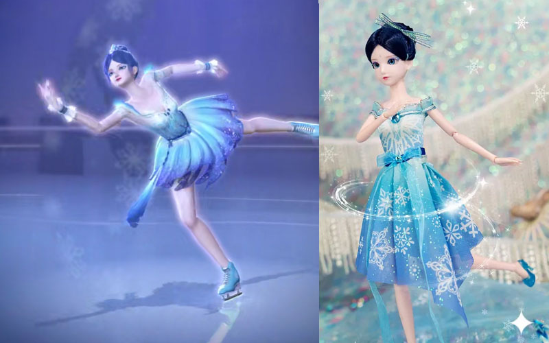 冰公主的裙子变化图片