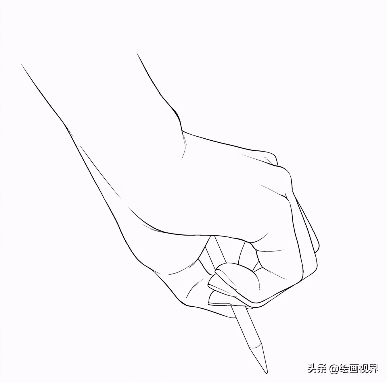 初学者怎么画手？从最基础的造型画起来，简单易学，收藏临摹学习
