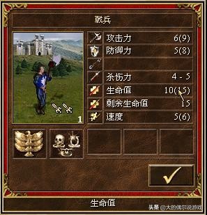 《英雄无敌三》WOG版本，全兵种特性以及原型分析（城堡篇）