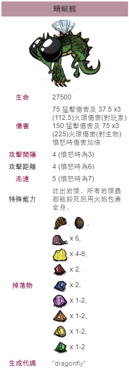 《饥荒》夏季BOSS蜻蜓龙怎么打 技巧分享