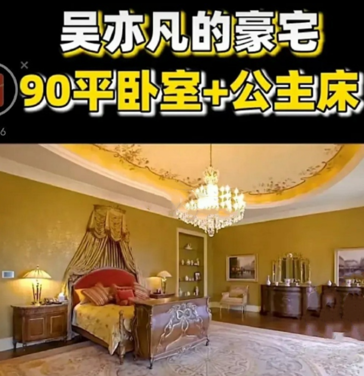 再来看看吴亦凡豪宅的内景——卧室,可以发现这个卧室的环境也很不错