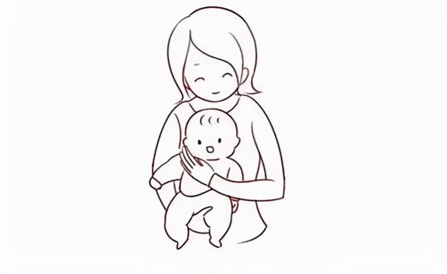 任何月龄的宝宝,无论采取何种抱姿,都要一定要扶助宝宝的头颈部,简单