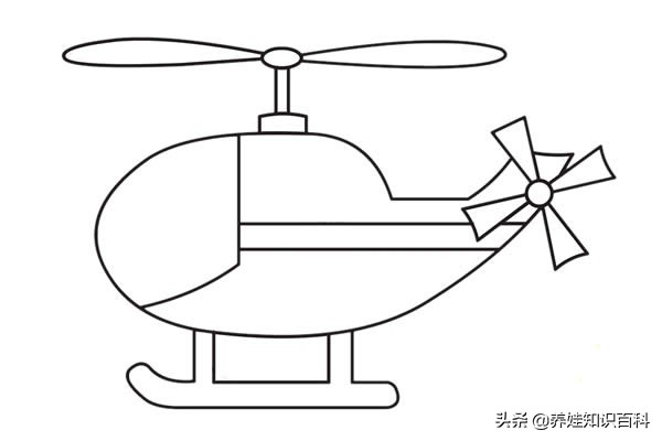 飞机怎么画？简笔画的画法来喽，爸妈带着孩子一起，赶紧来学学吧