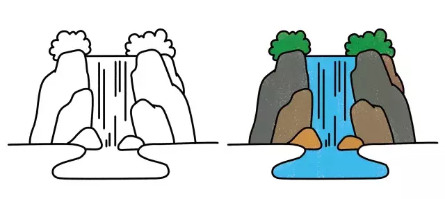 彩虹简笔画图片大全彩色(简笔画) - 赤虎壹号