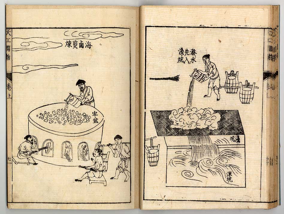 中国17世纪的工艺百科全书(明代宋应星的天工开物)