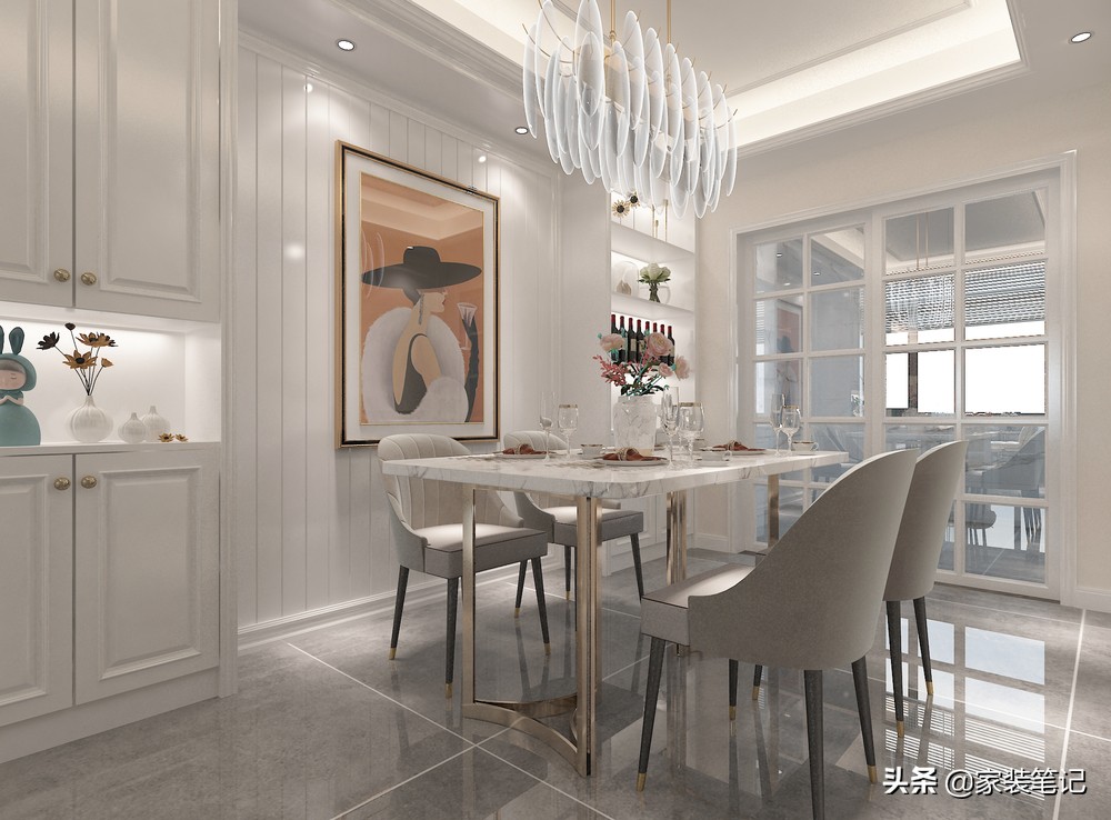 看了这套简约美式风格后，我发现简单才是最耐看的，值得装修学习