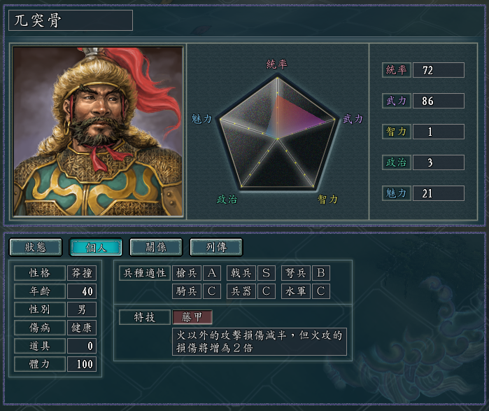 三国志11：哪些将领组合，适合做前排肉盾？肉到没朋友，非他莫属