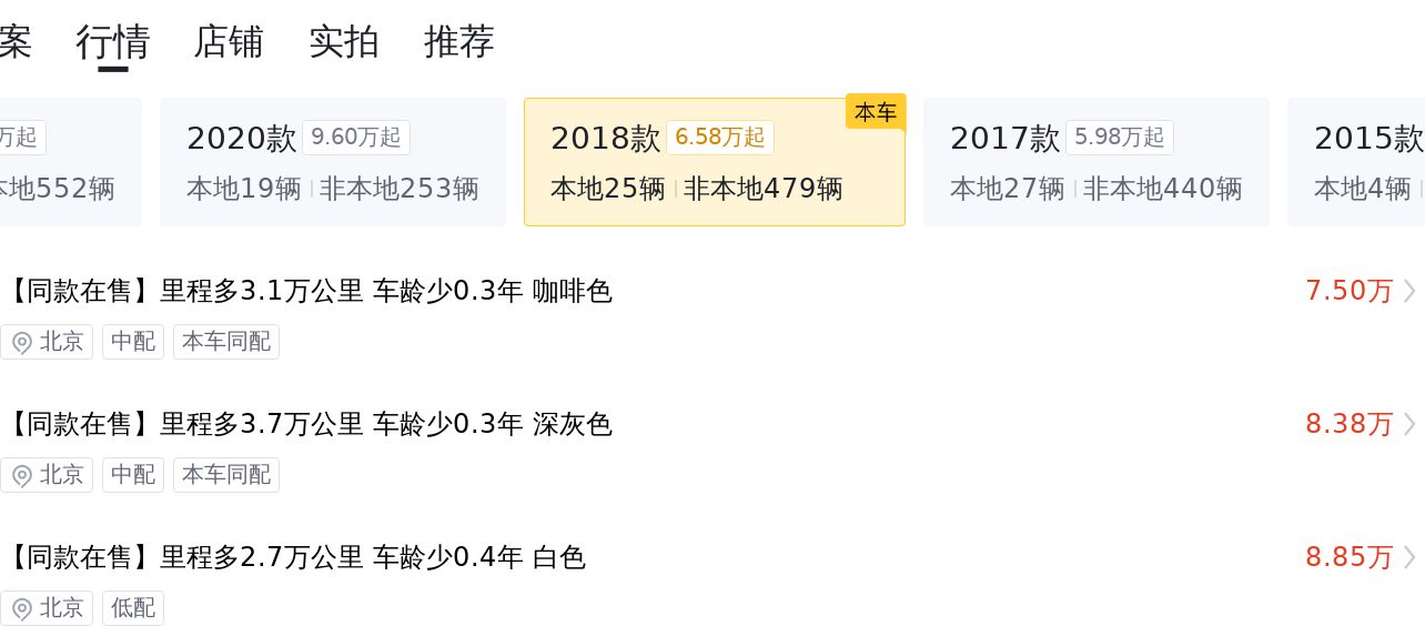 家用大七座，2018款别克GL8舒适型，10万公里，只要11.58万