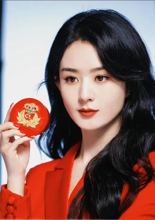 赵丽颖彩妆代言照，绰姿月韵，飒爽美艳，惊了谁的心