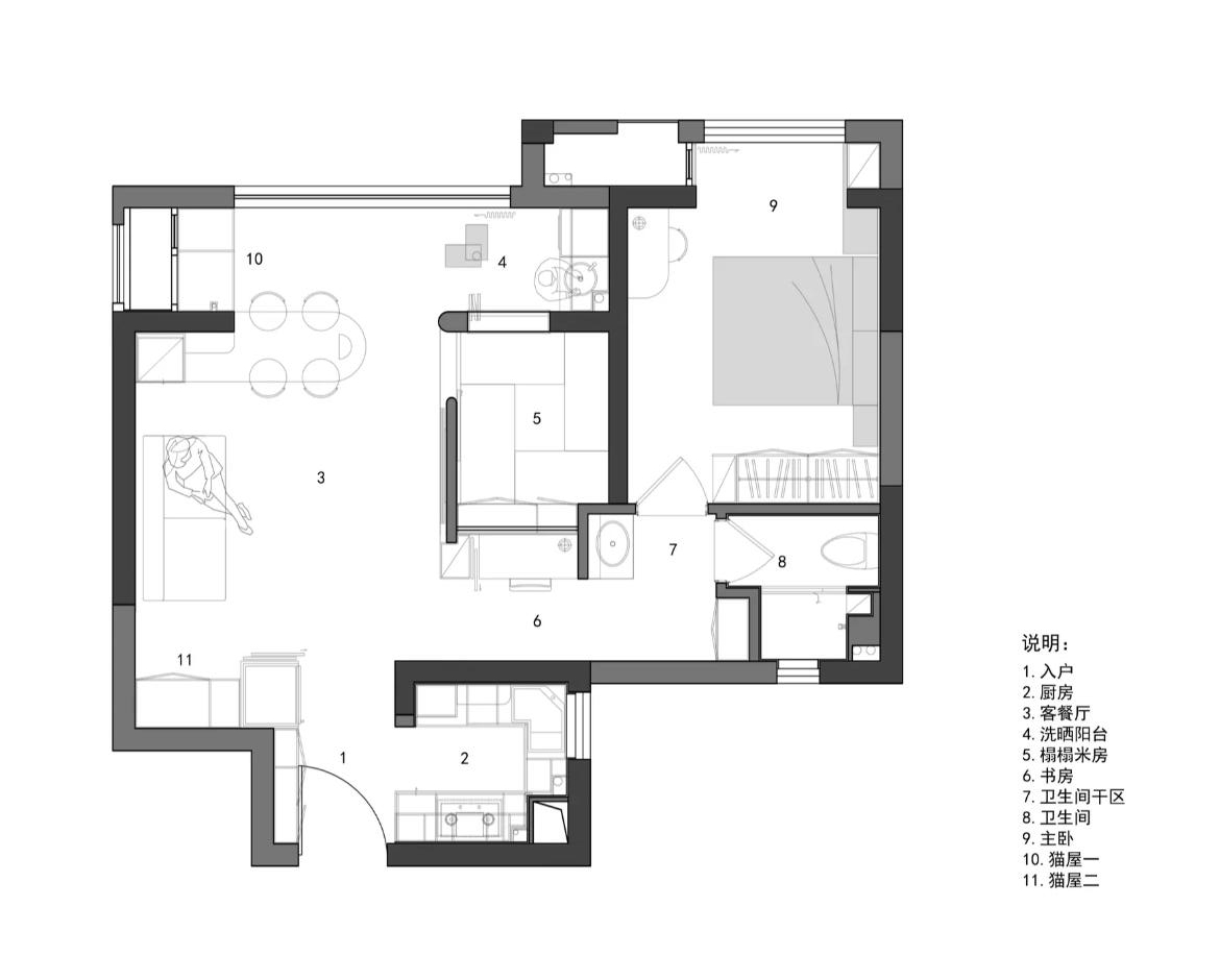 她家称为“改造天花板”都不为过！78㎡的户型，看不到丝毫的浪费