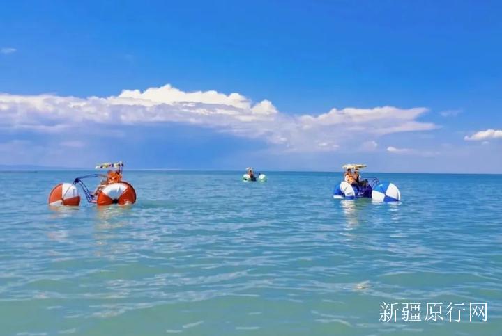 沙滩、游泳、摩托艇，乌伦古湖黄金海岸景区，满足你对海边向往