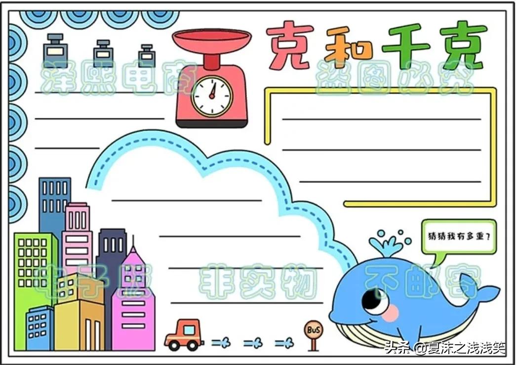 小学生数学常用手抄报200张