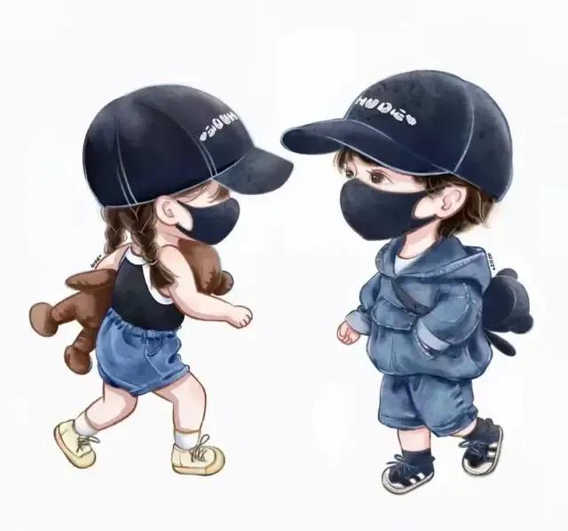 二胎兄妹,兄弟卡通图片