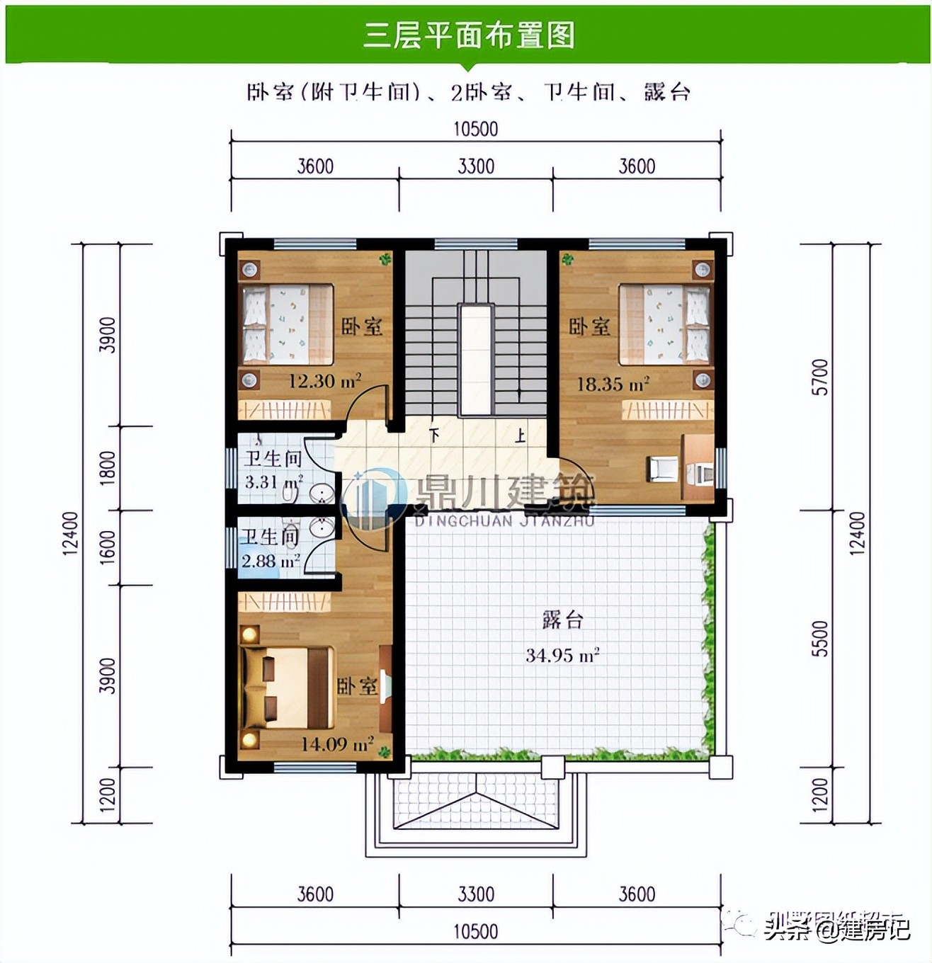 四川5款开间10米别墅，造价经济，格局优良，不输大开间美观大气